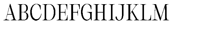 Thalore Semi Condensed Font UPPERCASE