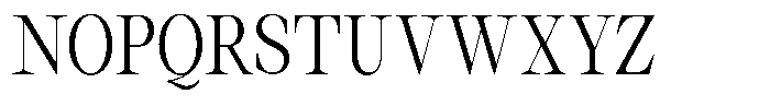 Thalore Semi Condensed Font UPPERCASE