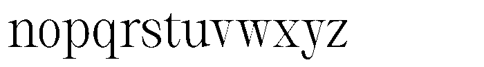 Thalore Semi Condensed Font LOWERCASE
