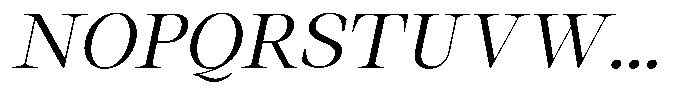 Thalore Semi Expanded Oblique Font UPPERCASE