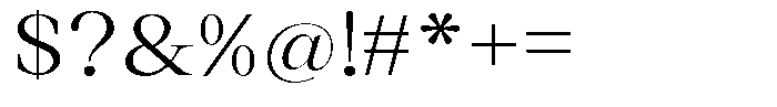 Thalore Semi Expanded Font OTHER CHARS