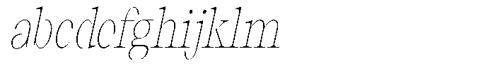 Thalore Thin Condensed Oblique FONT