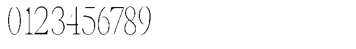 Thalore Thin Condensed Font OTHER CHARS