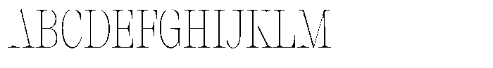 Thalore Thin Condensed Font UPPERCASE
