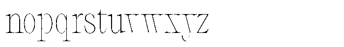 Thalore Thin Condensed Font LOWERCASE