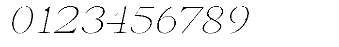Thalore Thin Expanded Oblique Font OTHER CHARS