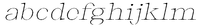 Thalore Thin Expanded Oblique FONT