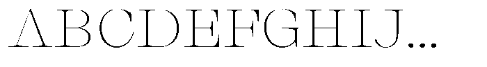 Thalore Thin Expanded Font UPPERCASE