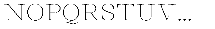 Thalore Thin Expanded Font UPPERCASE