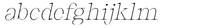 Thalore Thin Oblique FONT