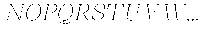 Thalore Thin Semi Expanded Oblique Font UPPERCASE
