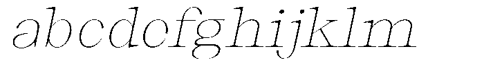 Thalore Thin Semi Expanded Oblique FONT