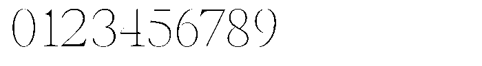 Thalore Thin Font OTHER CHARS