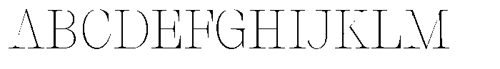 Thalore Thin Font UPPERCASE