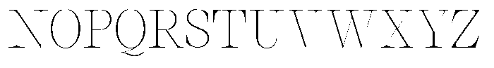 Thalore Thin Font UPPERCASE