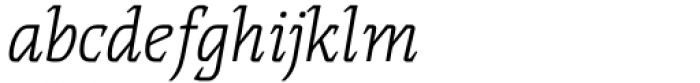 Thalweg Light Italic Font LOWERCASE