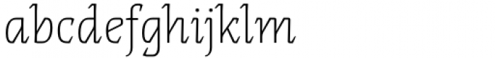 Thalweg Poetica Semi Condensed Thin Font LOWERCASE