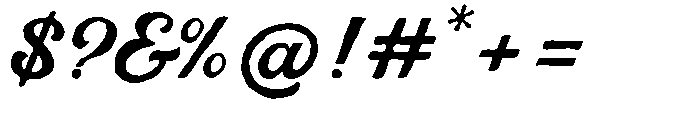 Thankfull Rough Font OTHER CHARS