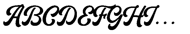 Thankfull Script Font UPPERCASE