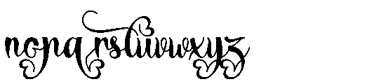 Thanks Beauty Italic Thanks Beauty Regular Font LOWERCASE
