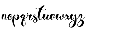 Thanks Lovely Font LOWERCASE