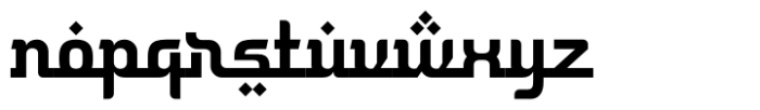 Thariqah Font LOWERCASE