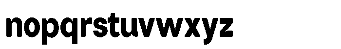 Tharo Black Extra Condensed Font LOWERCASE