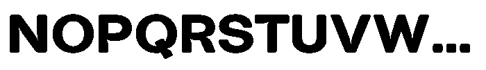 Tharo Black Extra Expanded Font UPPERCASE