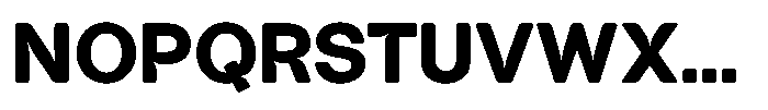 Tharo Black Semi Expanded Font UPPERCASE