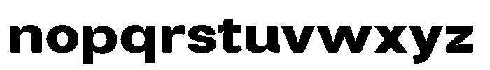 Tharo Black Ultra Expanded Font LOWERCASE