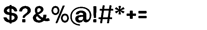 Tharo Bold Expanded Font OTHER CHARS