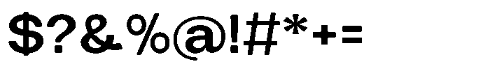 Tharo Bold Extra Expanded Font OTHER CHARS