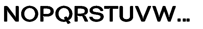Tharo Bold Extra Expanded Font UPPERCASE