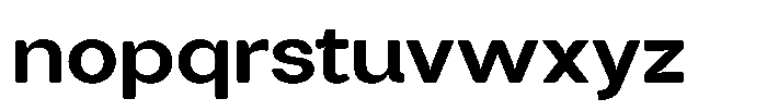 Tharo Bold Extra Expanded Font LOWERCASE