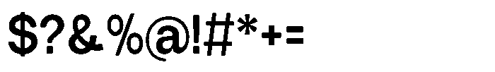 Tharo Bold Semi Condensed Font OTHER CHARS