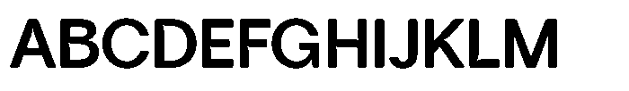 Tharo Bold Semi Expanded Font UPPERCASE
