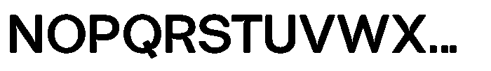 Tharo Bold Semi Expanded Font UPPERCASE