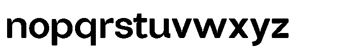 Tharo Bold Semi Expanded Font LOWERCASE