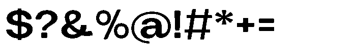 Tharo Bold Ultra Expanded Font OTHER CHARS