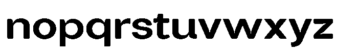 Tharo Bold Ultra Expanded Font LOWERCASE