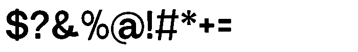 Tharo Bold Font OTHER CHARS