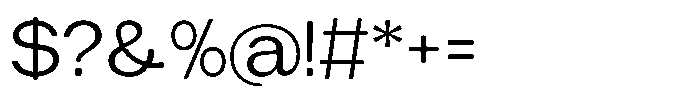 Tharo Expanded Font OTHER CHARS