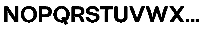 Tharo Extra Bold Semi Expanded Font UPPERCASE