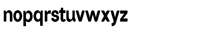 Tharo Extra Bold Ultra Condensed Font LOWERCASE