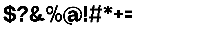 Tharo Extra Bold Font OTHER CHARS