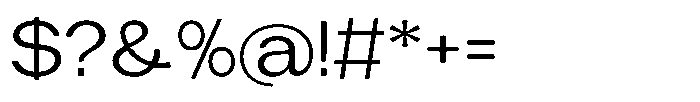 Tharo Extra Expanded Font OTHER CHARS