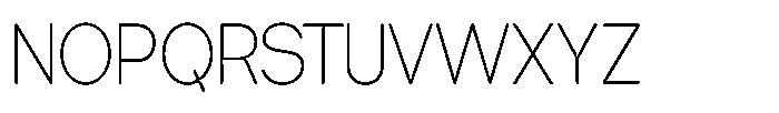 Tharo Extra Light Condensed Font UPPERCASE