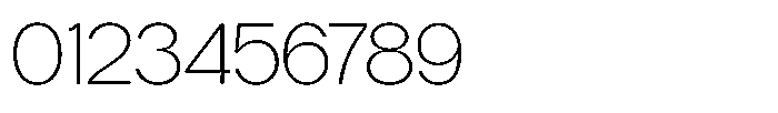 Tharo Extra Light Expanded Font OTHER CHARS