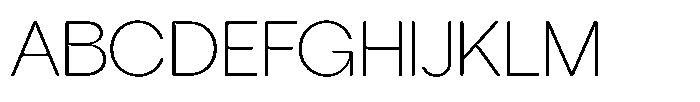 Tharo Extra Light Expanded Font UPPERCASE