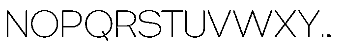 Tharo Extra Light Expanded Font UPPERCASE
